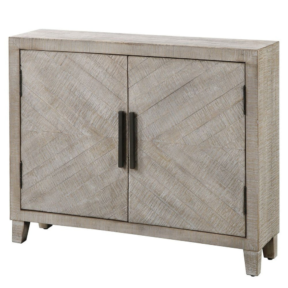   Modern European furniture - Whitewashed Fir Wood 2-Door Cabinet - www.oroa.com | Oroa.com