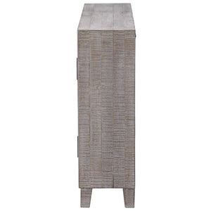   Modern European furniture - Whitewashed Fir Wood 2-Door Cabinet - www.oroa.com | Oroa.com