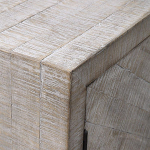   Modern European furniture - Whitewashed Fir Wood 2-Door Cabinet - www.oroa.com | Oroa.com