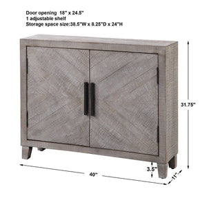   Modern European furniture - Whitewashed Fir Wood 2-Door Cabinet - www.oroa.com | Oroa.com