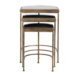   Gold Framed Nesting Tables (3) | Oroa.com