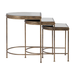   Gold Framed Nesting Tables (3) | Oroa.com