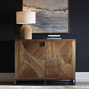   Modern European furniture - 2-Door Marquetry Wooden Cabinet - www.oroa.com | Oroa.com