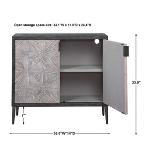   Modern European furniture - Oak Mosaic 2-Door Cabinet - www.oroa.com | Oroa.com