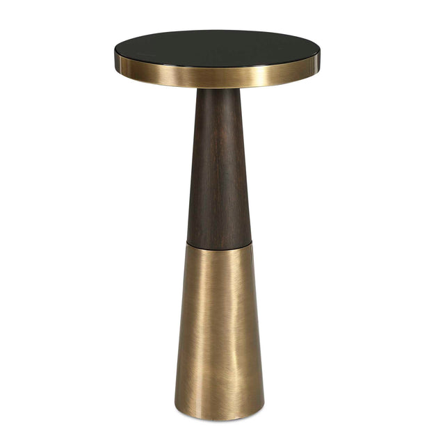 Modern European furniture - Black Glass Accent Table - www.oroa.com