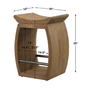   Modern European furniture - Elm Wood Counter Stool  - www.oroa.com | Oroa.com