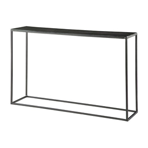   Black Iron Industrial Console Table | Oroa.com