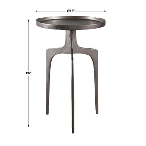   Round Cast Aluminum Accent Table | Oroa.com