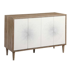   Modern European furniture - White Starburst 4-Door Cabinet - www.oroa.com | Oroa.com