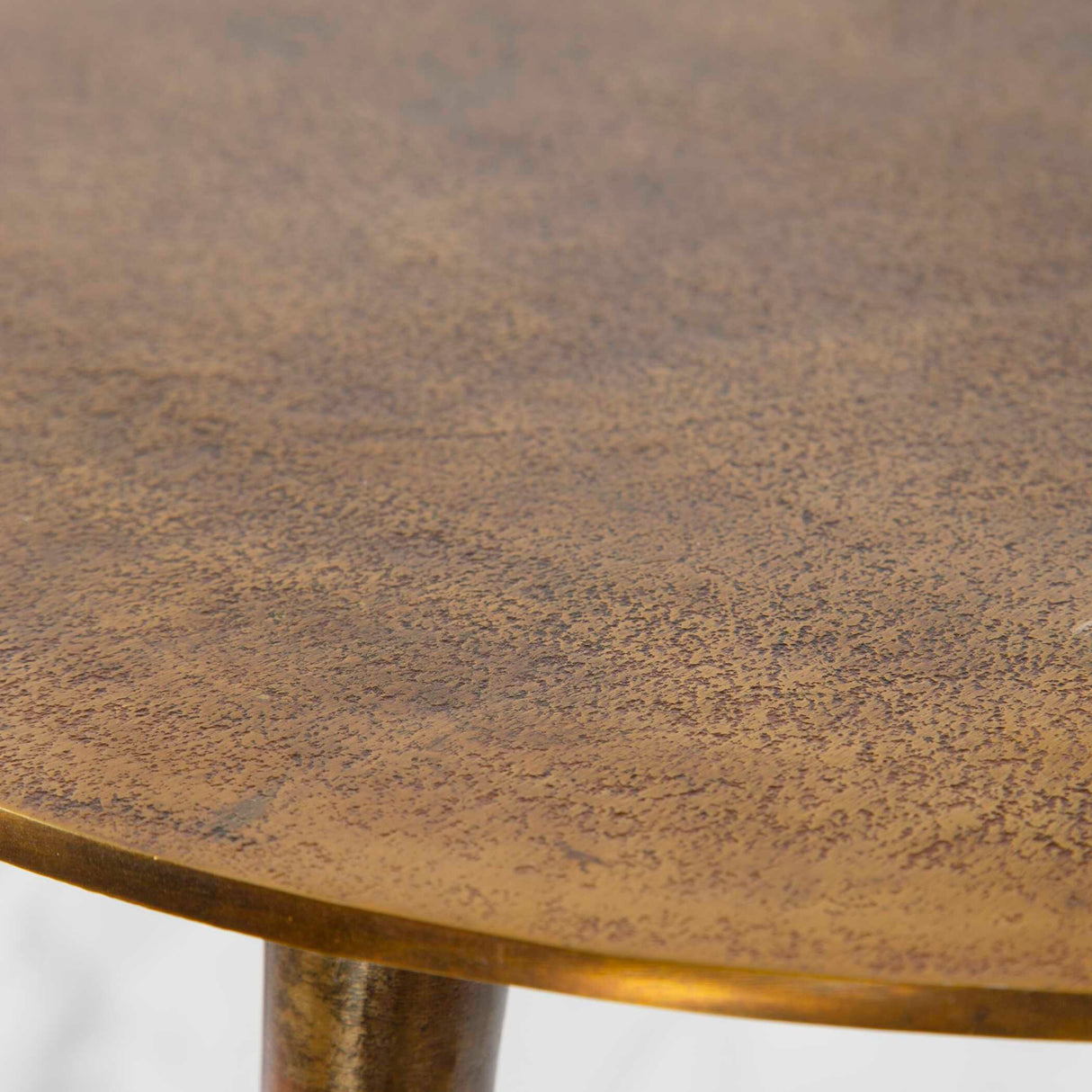   Round Antique Gold Coffee Tables (3) | Oroa.com