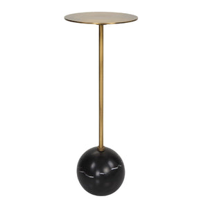   Gold Pedestal Drink Table | Oroa.com