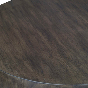   Modern European furniture - Walnut Finished Round End Table - www.oroa.com | Oroa.com