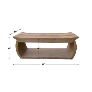   Elm Wood Accent Bench | Oroa.com