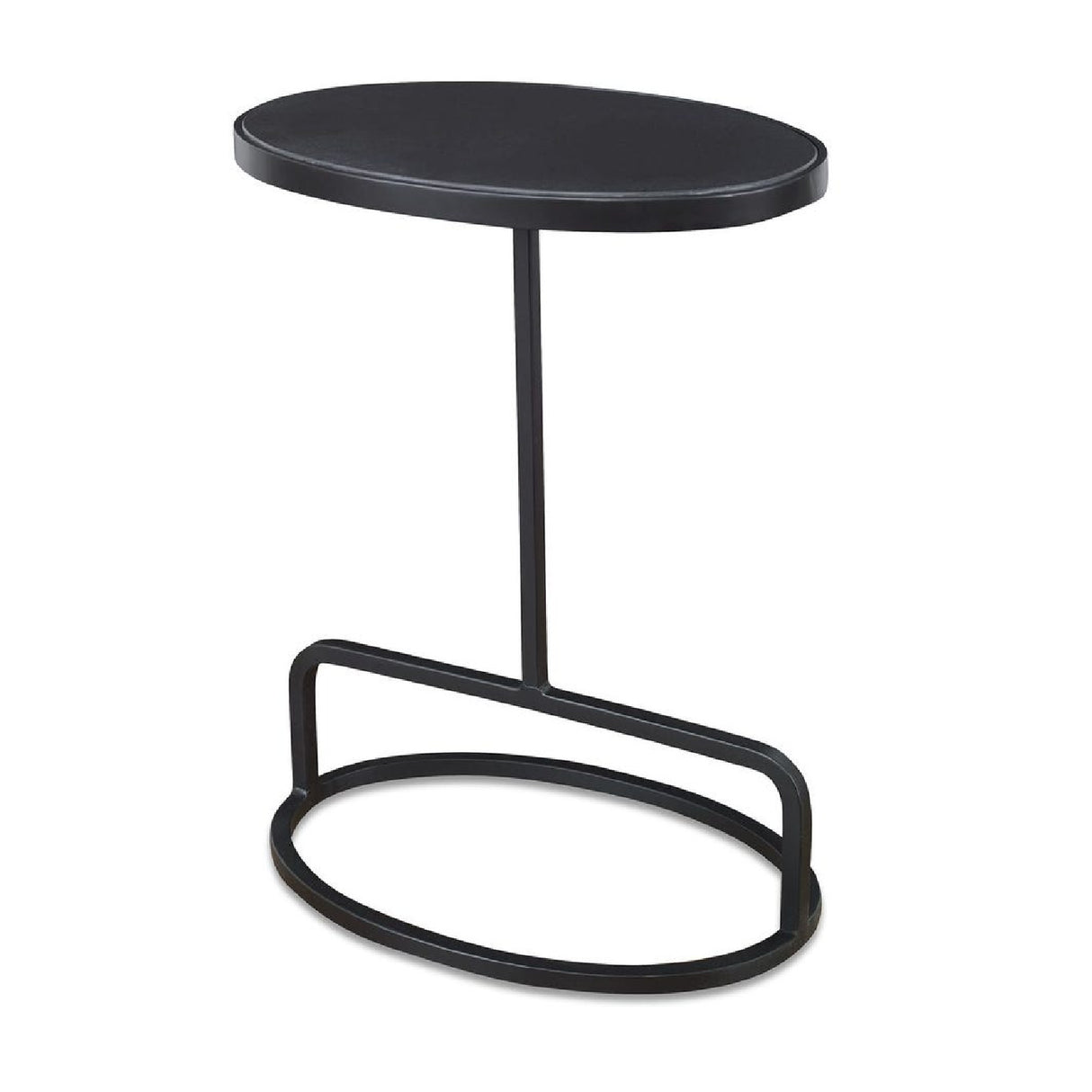   Iron Base Oval Accent Table | Oroa.com