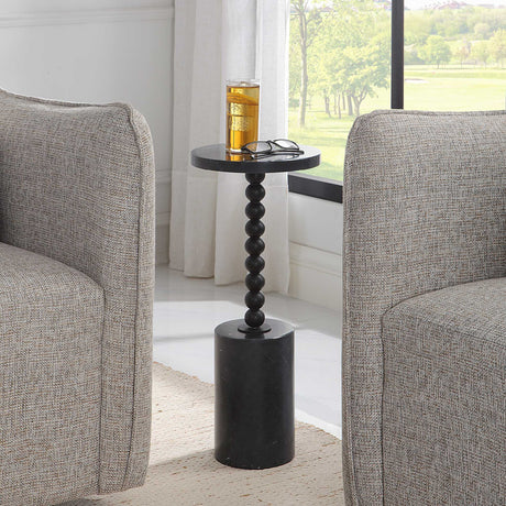   Black Marble Drink Table | Oroa.com
