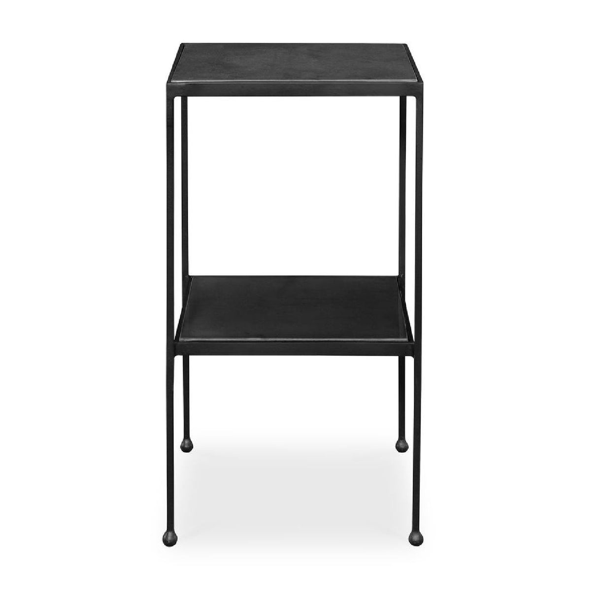   Square Black Marble Accent Table | Oroa.com