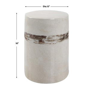   Modern European furniture - White Crackle Ceramic Garden Stool - www.oroa.com | Oroa.com