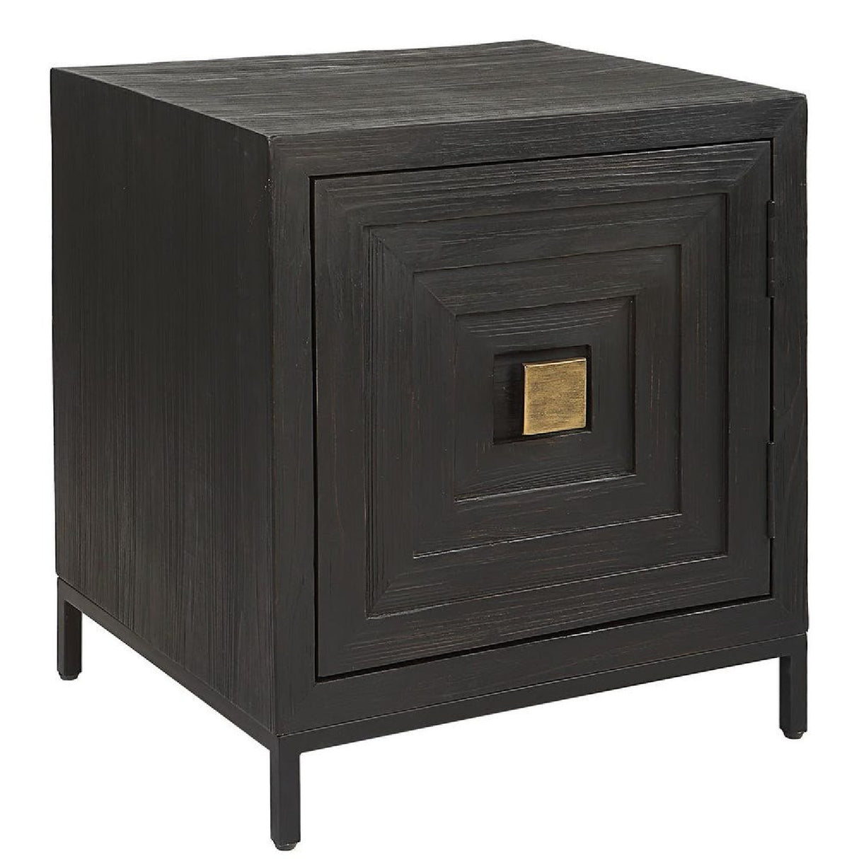   Modern European furniture - Black Wooden 1-Door Accent Cabinet - www.oroa.com | Oroa.com