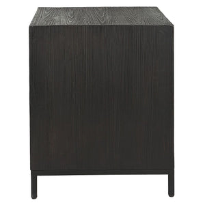   Modern European furniture - Black Wooden 1-Door Accent Cabinet - www.oroa.com | Oroa.com