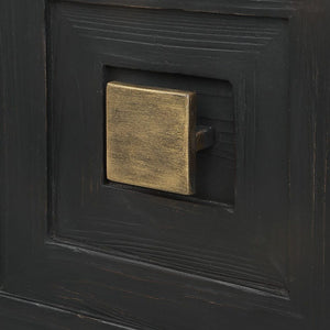  Modern European furniture - Black Wooden 1-Door Accent Cabinet - www.oroa.com | Oroa.com