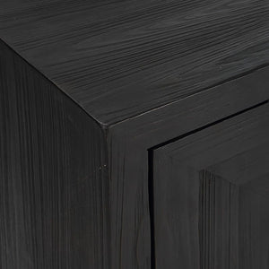   Modern European furniture - Black Wooden 1-Door Accent Cabinet - www.oroa.com | Oroa.com
