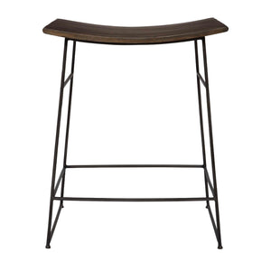   Modern European furniture - Solid Mango Scooped Counter Stool - www.oroa.com | Oroa.com