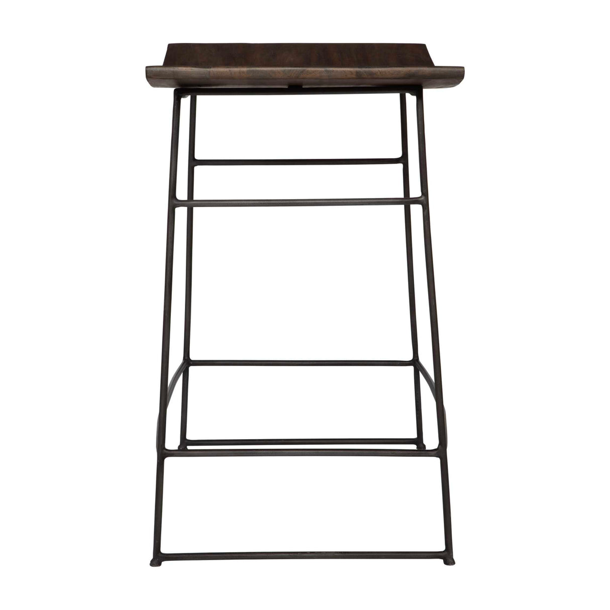   Modern European furniture - Solid Mango Scooped Counter Stool - www.oroa.com | Oroa.com
