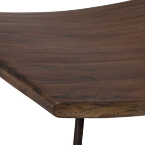   Modern European furniture - Solid Mango Scooped Counter Stool - www.oroa.com | Oroa.com
