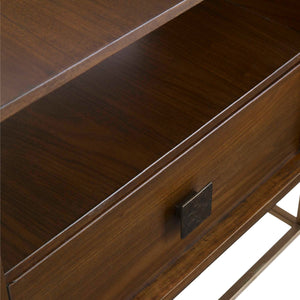   Wooden 1-Drawer Side Table | Oroa.com