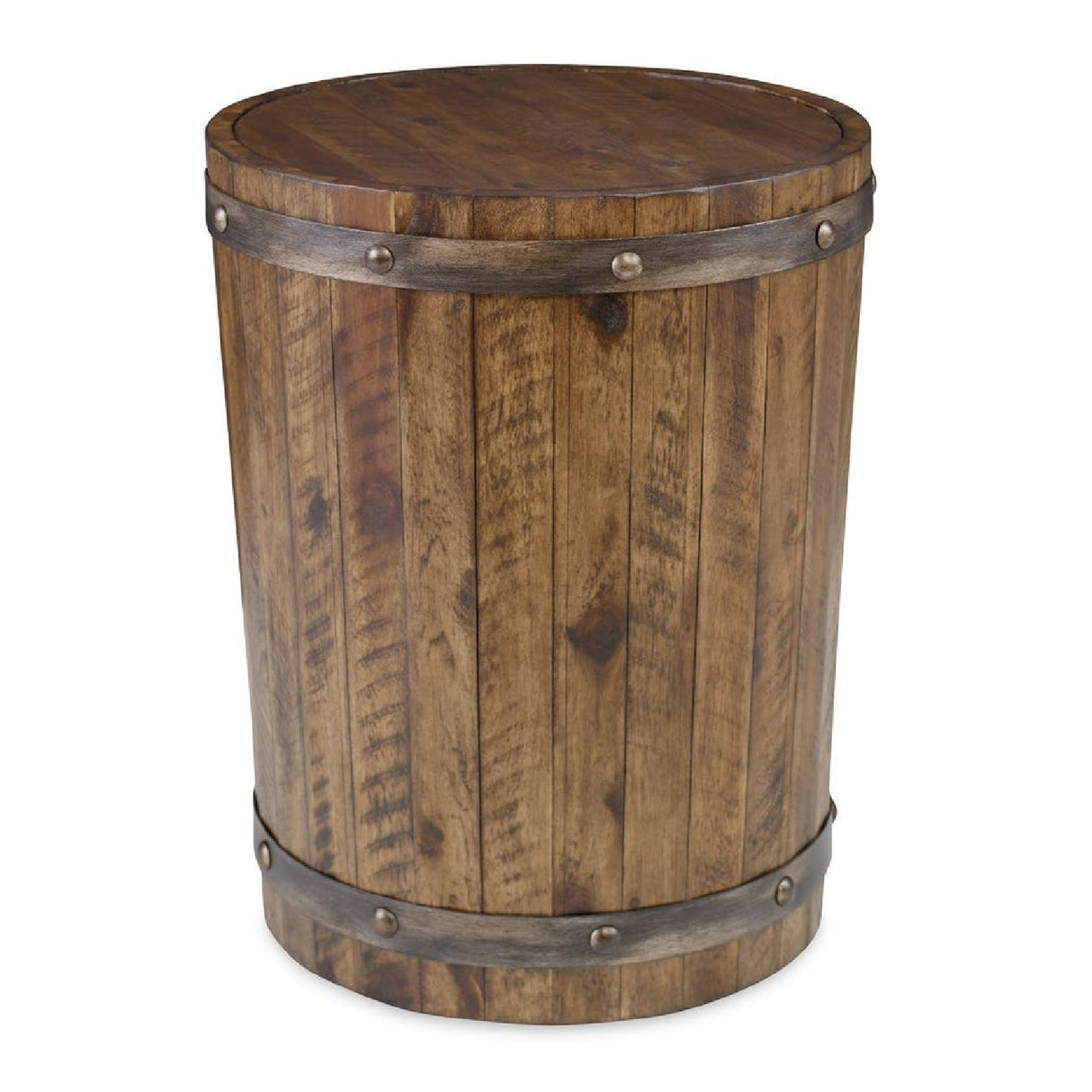   Rustic Acacia Wood Side Table | Oroa.com