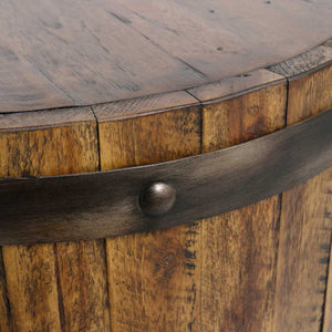   Rustic Acacia Wood Side Table | Oroa.com