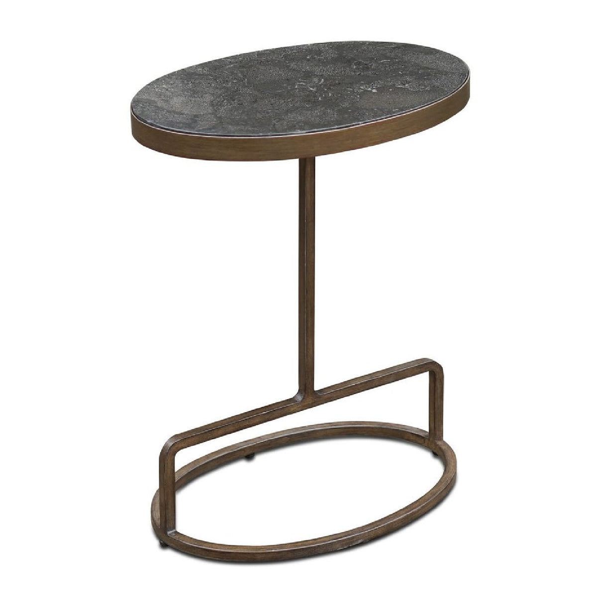   Iron Base Oval Accent Table | Oroa.com