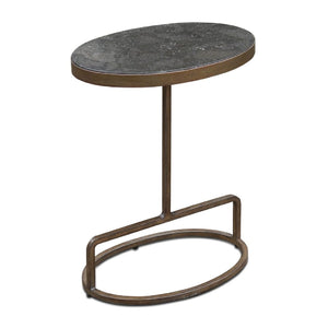   Iron Base Oval Accent Table | Oroa.com