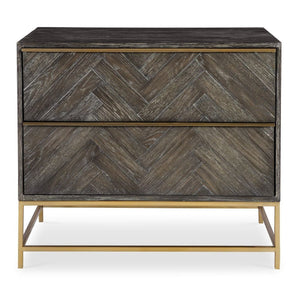   Modern European furniture - Oak Herringbone 2-Drawer Chest  - www.oroa.com | Oroa.com