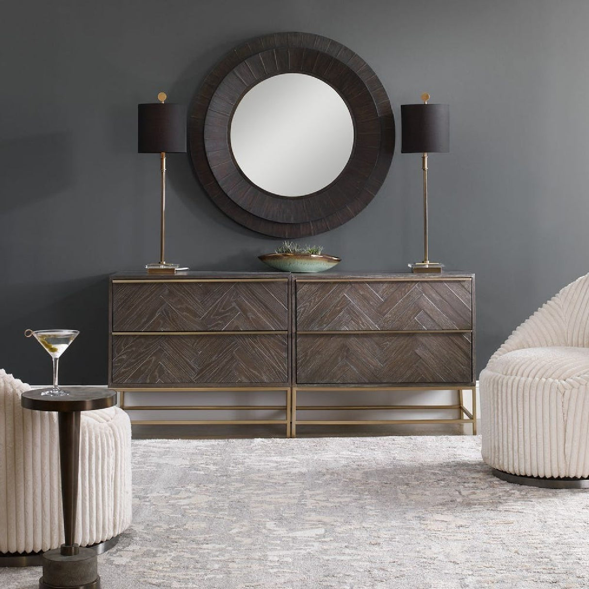   Modern European furniture - Oak Herringbone 2-Drawer Chest  - www.oroa.com | Oroa.com
