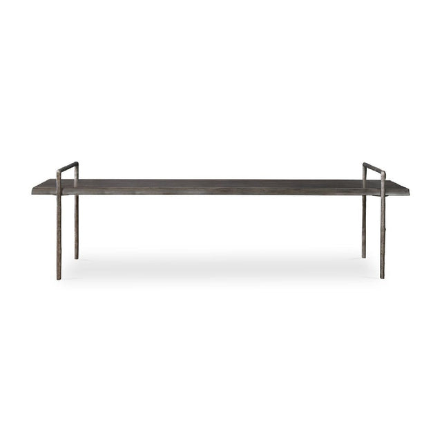 Modern European furniture - Gray Acacia Wood Bench - www.oroa.com