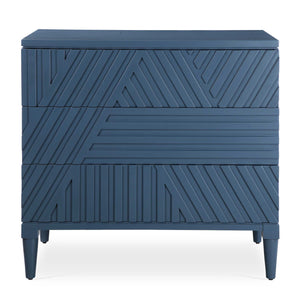   Geometric Carved 3-Drawer Chest | Oroa.com