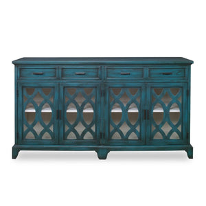   Modern European furniture - Green Wooden Cutouts Credenza - www.oroa.com | Oroa.com