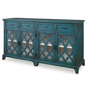   Modern European furniture - Green Wooden Cutouts Credenza - www.oroa.com | Oroa.com