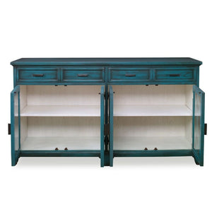   Modern European furniture - Green Wooden Cutouts Credenza - www.oroa.com | Oroa.com