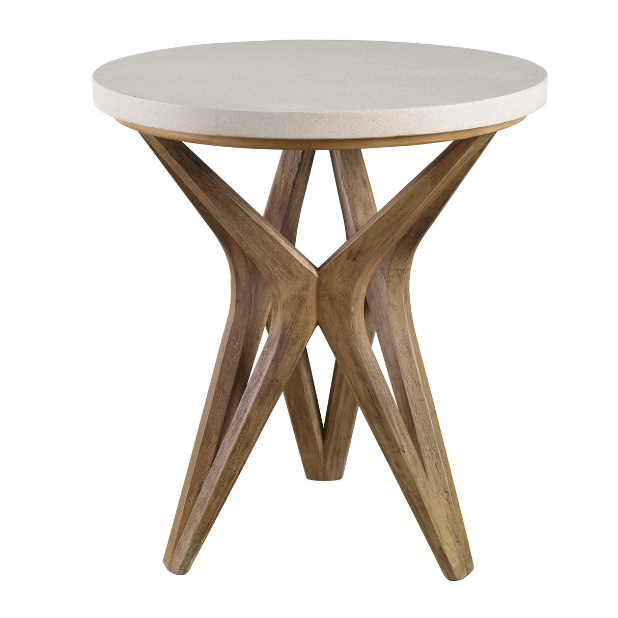   Modern European furniture - White Limestone Round Side Table - www.oroa.com | Oroa.com