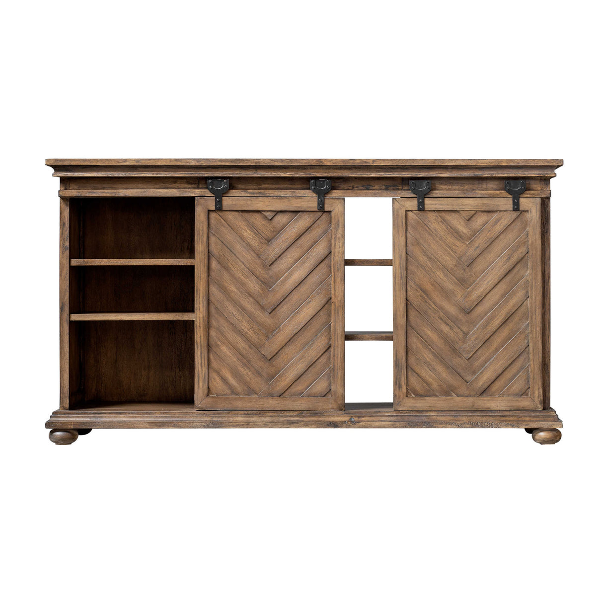   Modern European furniture - Wooden Chevron Media Console - www.oroa.com | Oroa.com