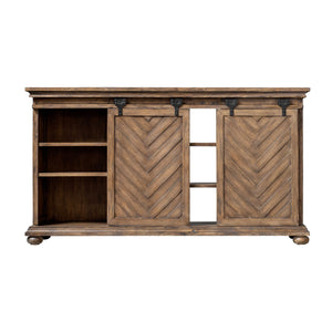   Modern European furniture - Wooden Chevron Media Console - www.oroa.com | Oroa.com