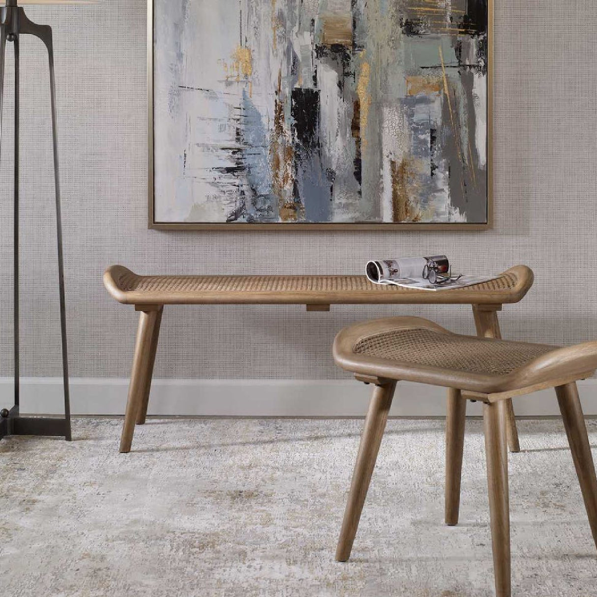   Modern European furniture - Woven Rattan Bench S - www.oroa.com | Oroa.com