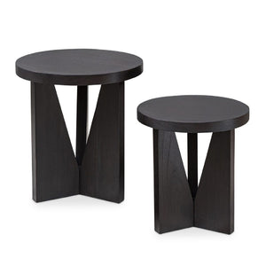   Modern European furniture - Black Mindi Nesting Tables (2) - www.oroa.com | Oroa.com