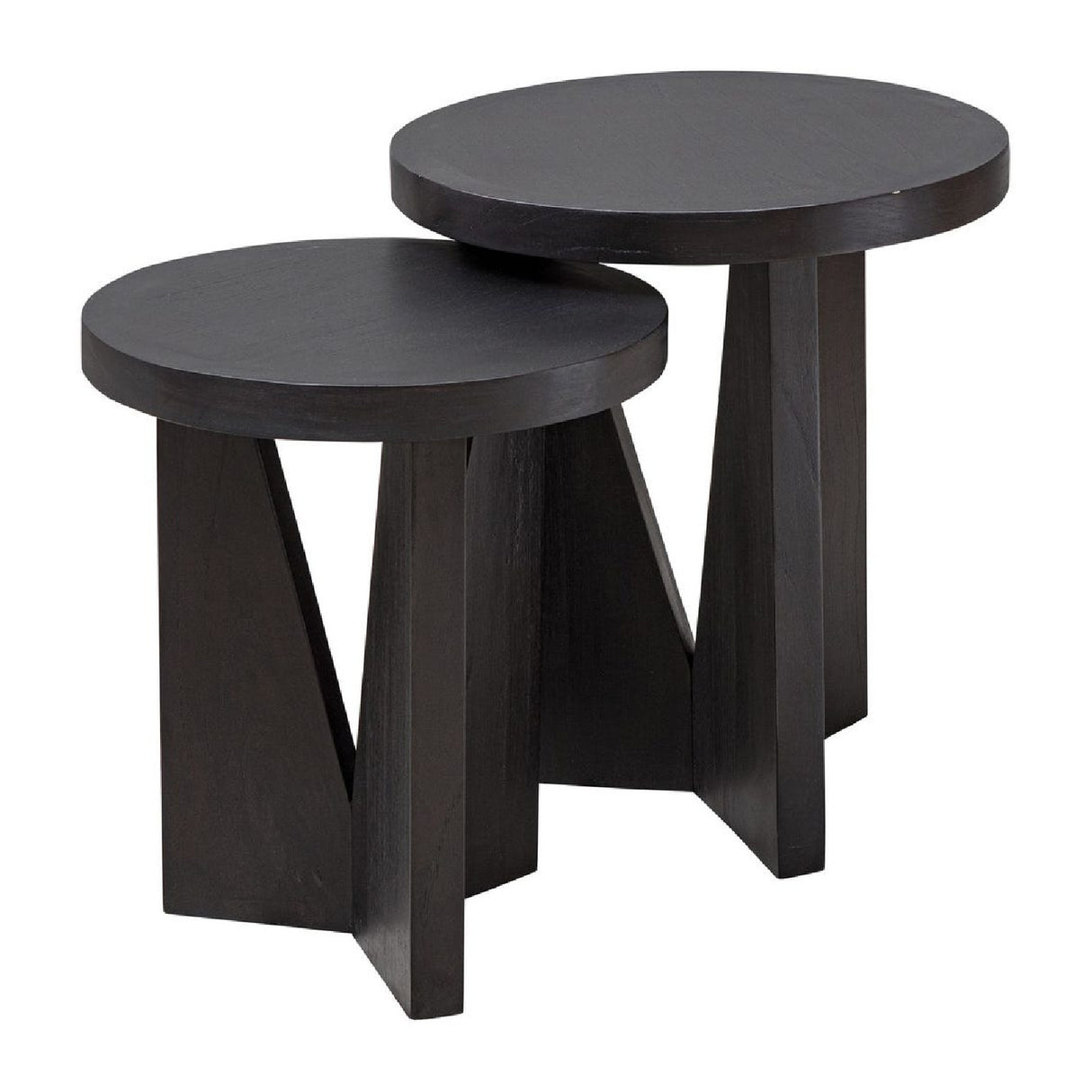   Modern European furniture - Black Mindi Nesting Tables (2) - www.oroa.com | Oroa.com