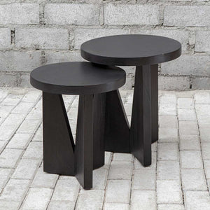   Modern European furniture - Black Mindi Nesting Tables (2) - www.oroa.com | Oroa.com