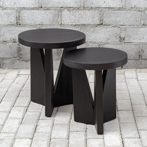   Modern European furniture - Black Mindi Nesting Tables (2) - www.oroa.com | Oroa.com