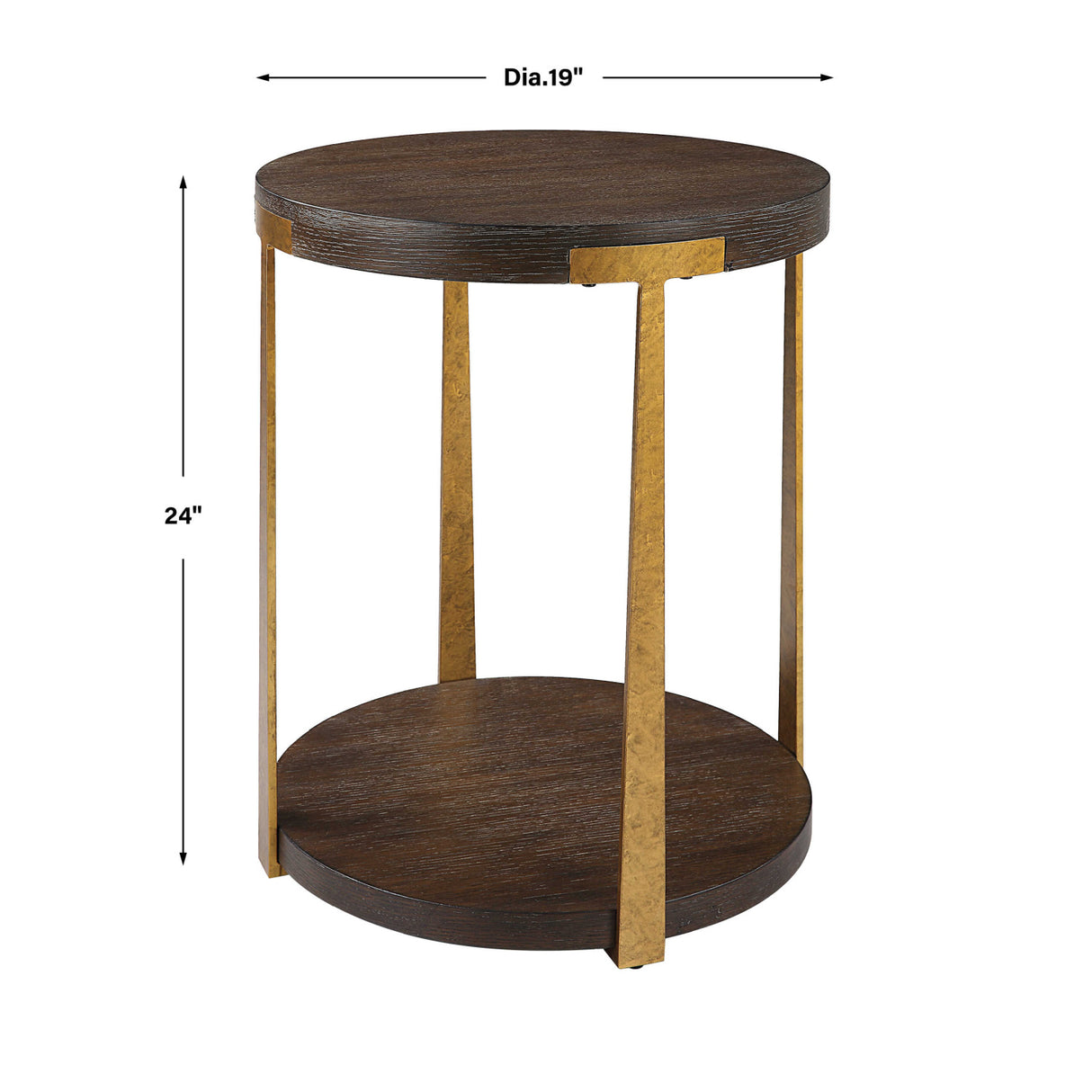   Round Two-Layer Side Table | Oroa.com