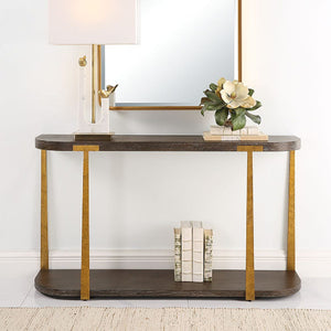   Brown Oak Console Table | Oroa.com